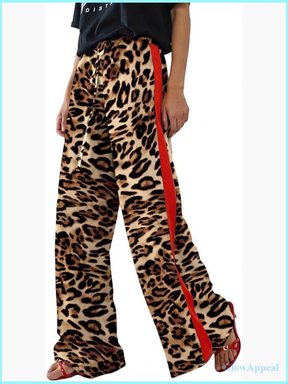 Wide Leg Palazzo Pants with Pockets Drawstring Waist